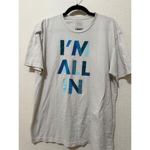 DB I'm All In Graphic T-Shirt Crew Neck Casual Tee‎ Extra Large XL